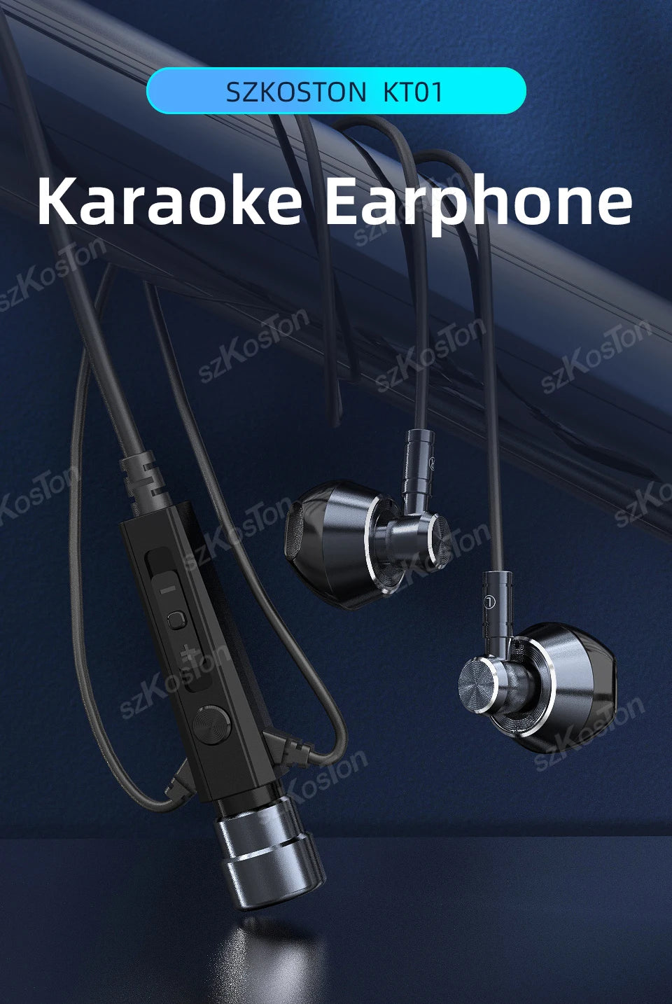 HiFi Wired Headphones with Microphone Noise-Cancelling Dynamic Earphones In Ear Earbuds Bass Headset For Sports Fitness Music