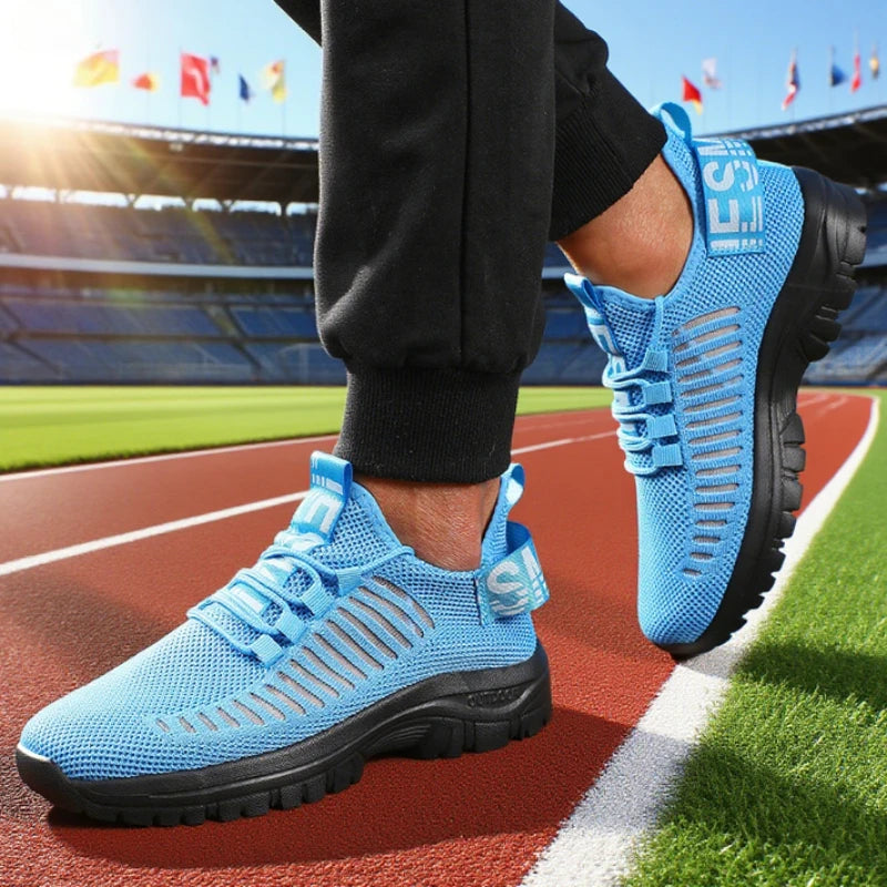 Men's Casual Sneakers Lightweight Breathable Mesh Fashion Running Shoes Outdoor Fitness Exercise Classic Slip on Walking Shoes