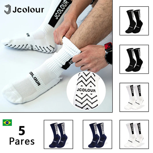 5 Pops, Non-slip Sports Socks, Training Socks, Mid-top Cycling Socks, Football, Running, Fitness,Polyamide