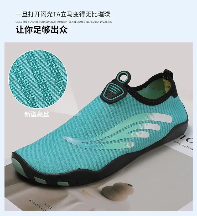 Unisex Indoor Fitness Special Shoes Parent-Child Couple Vacation Beach Swimming Shoes Men Snorkeling Quick Dry Aqua Shoes #27-42