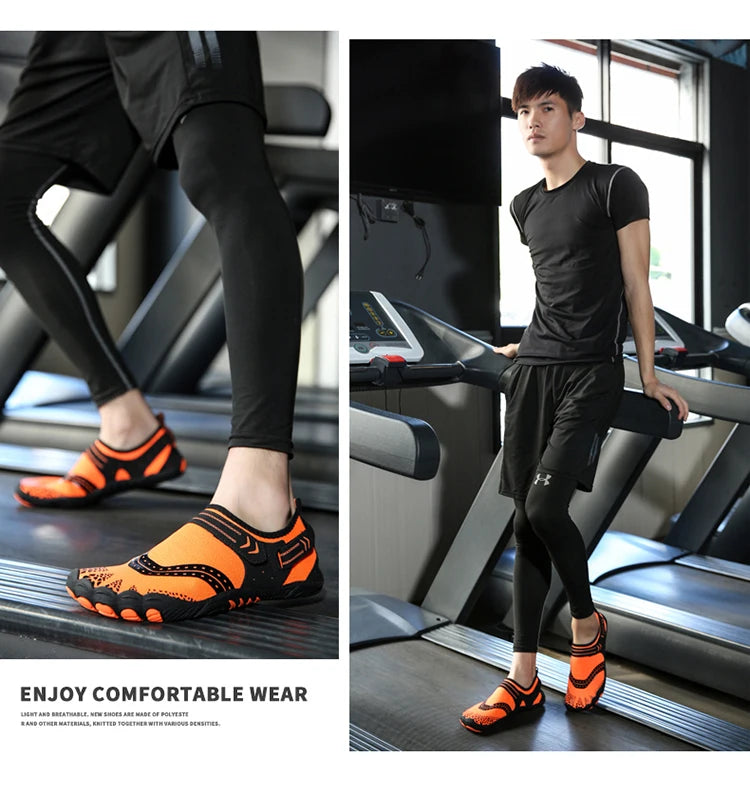 Indoor Fitness Shoes Men Women Yoga Treadmill Barefoot Shoes Gym Special Shock-absorbing Skipping Shoe Non-slip Training Sneaker