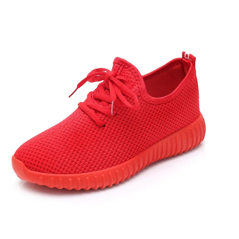 Women's Vulcanize Shoes 2025 Autumn Sneakers Solid Black Red Shoes Gym Fitness Trainers Walking Sport Shoes Female Zapatos Mujer