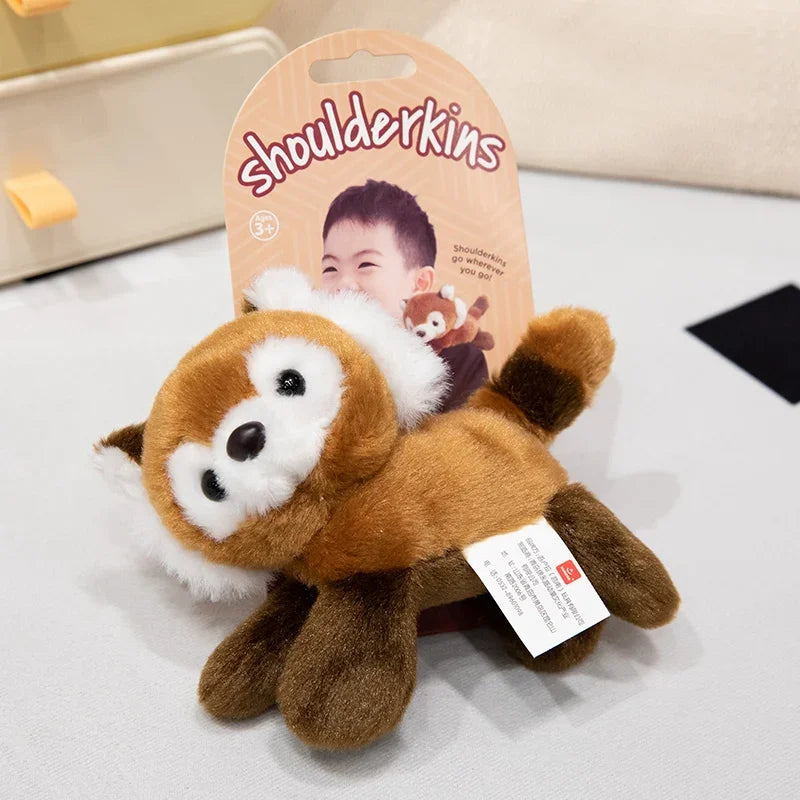 10 Kinds Of Animals Plush Toys With Magnets Can Stand On Your Shoulder Cartoon Cute Stuffed Dolls Birthday Gifts For Kids