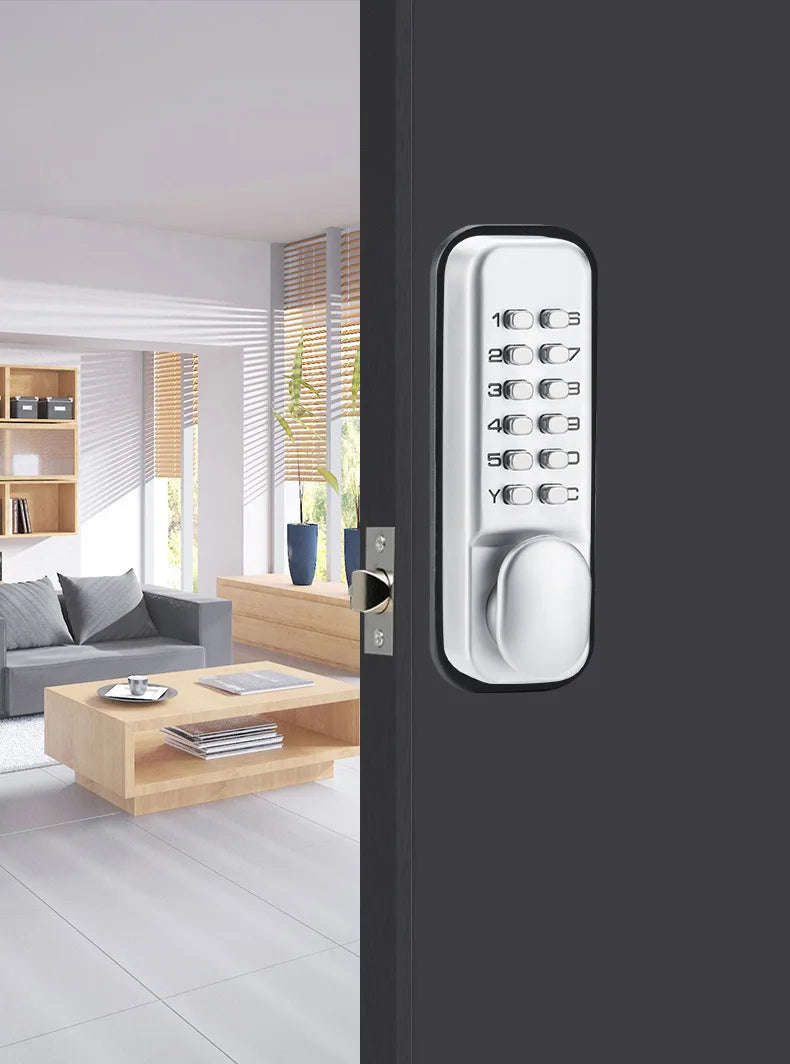 Waterproof Mechanical Password Code Number Single Latch Lock For Outdoor Wooden Door