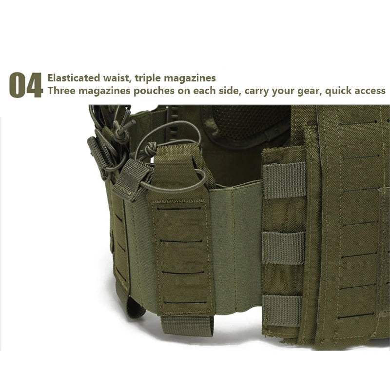 Multi-functional wear-resistant tactical vest outdoor training clothes outdoor equipment protective waistcoat