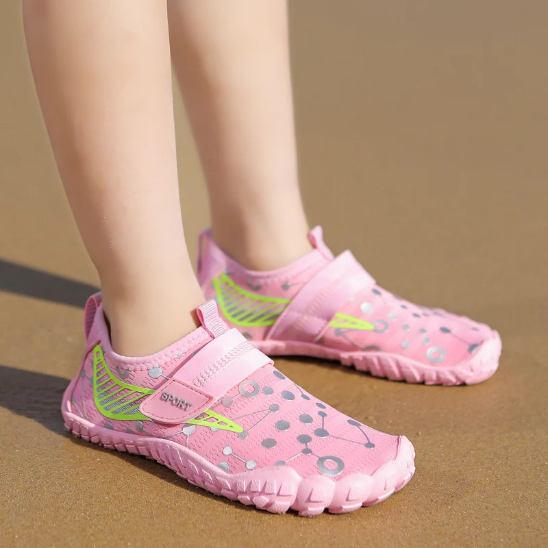Children Boys And Girls Beach Quick Diving Shoes Qianjiang Swimming Shoes Indoor Fitness Floor Shoes Bathroom Shoes 28-38#