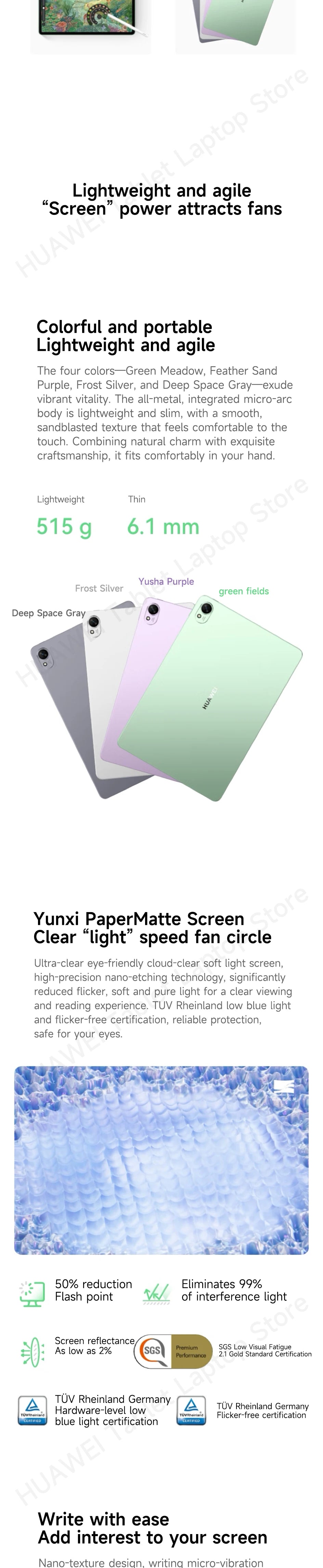 2025 HUAWEI MatePad 11.5S Tablet 2.8K 144Hz 11.5-inch 8GB/12GB 256GB/512GB HarmonyOS 6