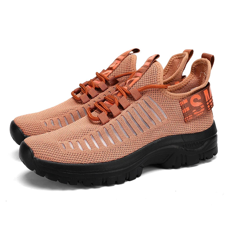 Men's Casual Sneakers Lightweight Breathable Mesh Fashion Running Shoes Outdoor Fitness Exercise Classic Slip on Walking Shoes