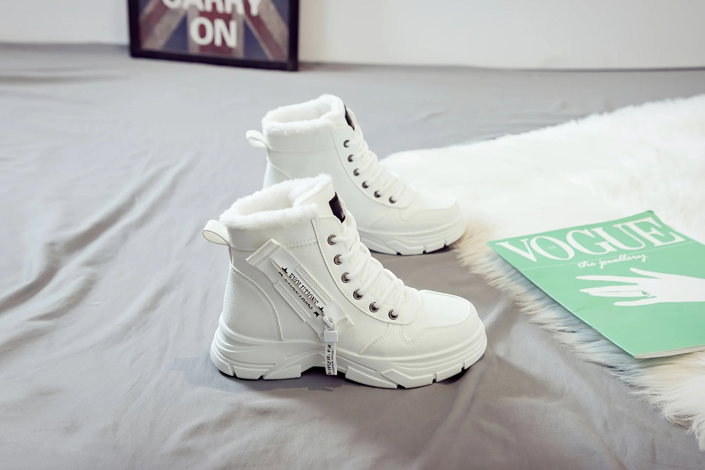 Women's Ankle Boot, Short Boot, Winter Boot with Thick Lining and Insulation, Stylish and Versatile, Thick-Soled Winter Boot