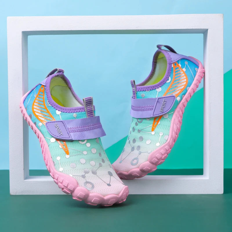 Children Boys And Girls Beach Quick Diving Shoes Qianjiang Swimming Shoes Indoor Fitness Floor Shoes Bathroom Shoes 28-38#