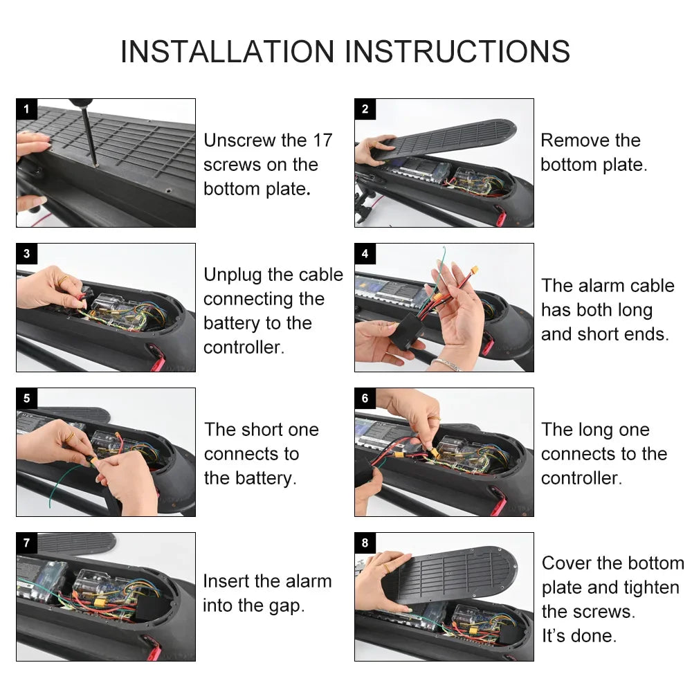 Anti-Theft Alarm Set for Xiaomi M365 Pro 2 1s for Ninebot Max G30 G30D Electric Scooter Remote Control Security Warning Speaker