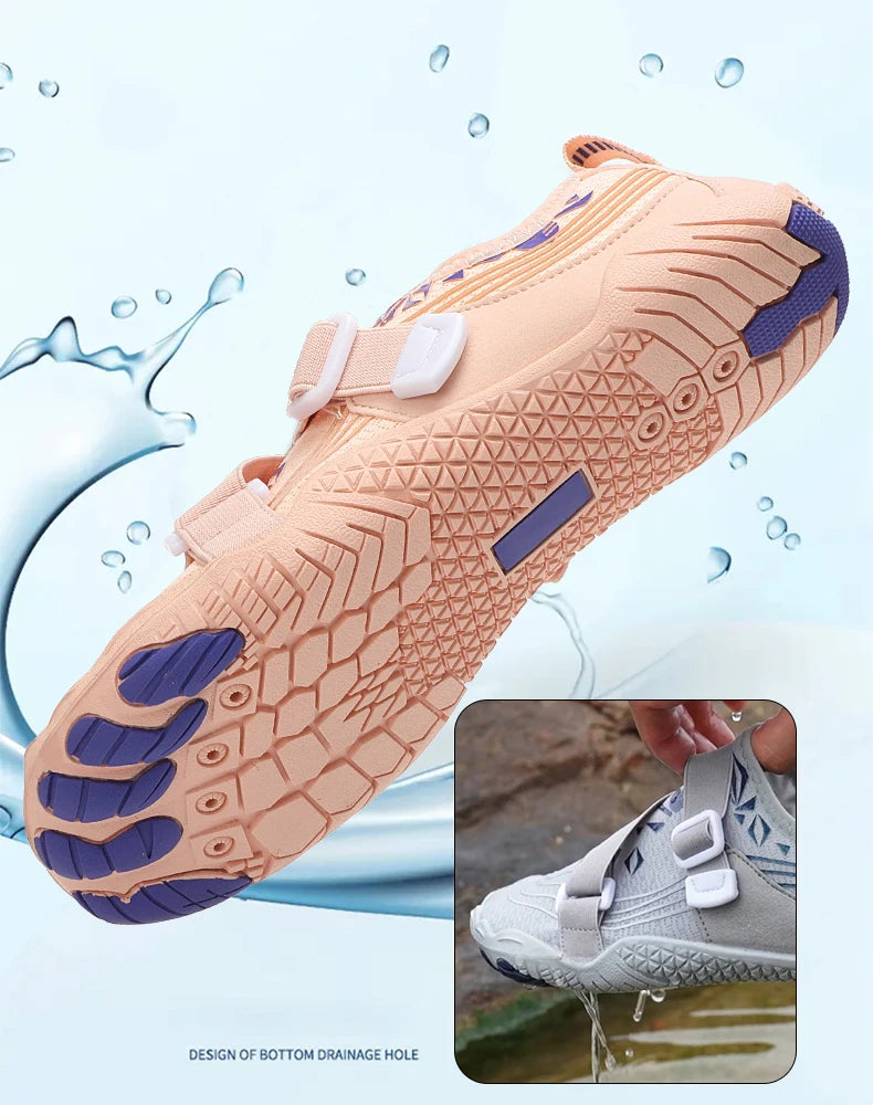 Wading Shoes Unisex Outdoor Swimming Shoes Beach Shoes Sports Fitness Shoes Stream Fishing Shoes Quick-drying Swimming Shoes