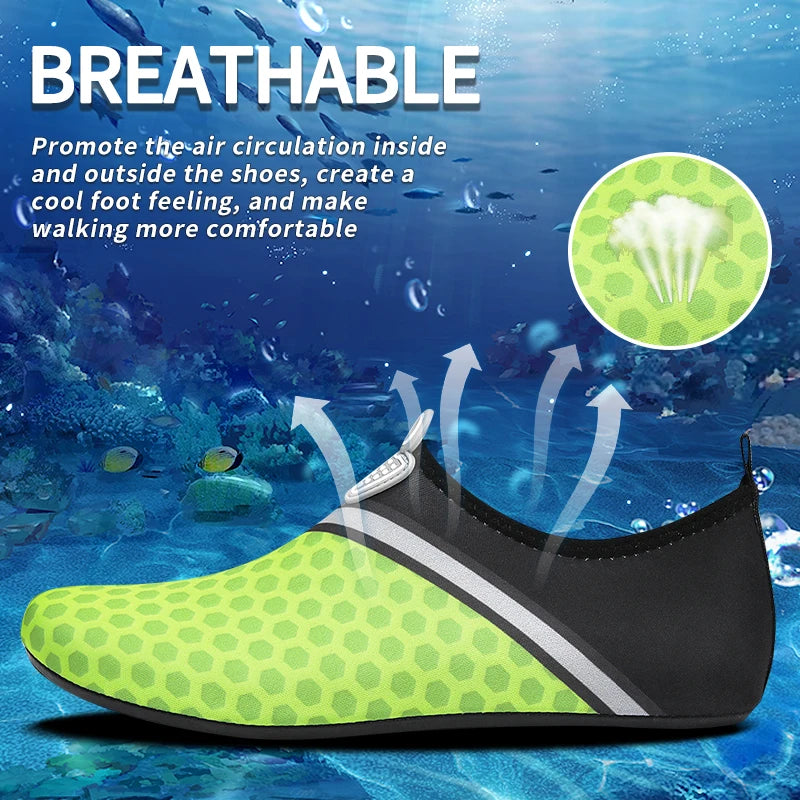 Diving Shoes Women Aqua Shoes Men Beach Swimming Water Sport Socks Barefoot Sneaker Fitness Dance Swim Surfing Snorkeling Shoe