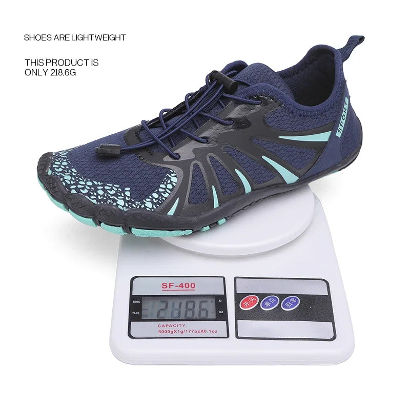New Couple Water Shoes Aqua Shoes Five-finger Swimming Shoes 35-47 Size Beach Sports Shoes Fashion Men's Fitness Shoes