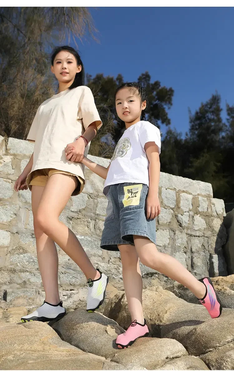 Unisex Indoor Fitness Special Shoes Parent-Child Couple Vacation Beach Swimming Shoes Men Snorkeling Quick Dry Aqua Shoes #27-42