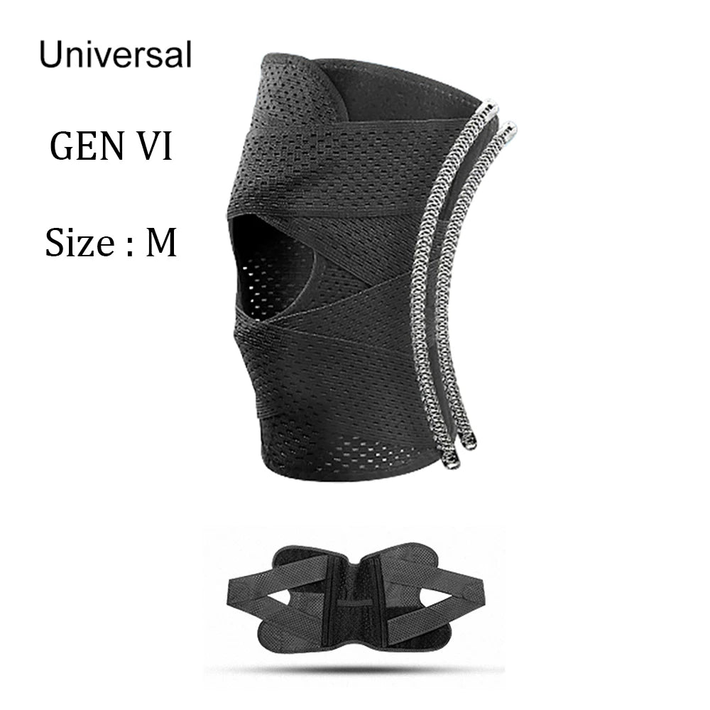 1PC Sports Knee Pads Joints Protector Men Women Pressurized Kneepad Fitness Mountaineering Knee support Equestrian Protector