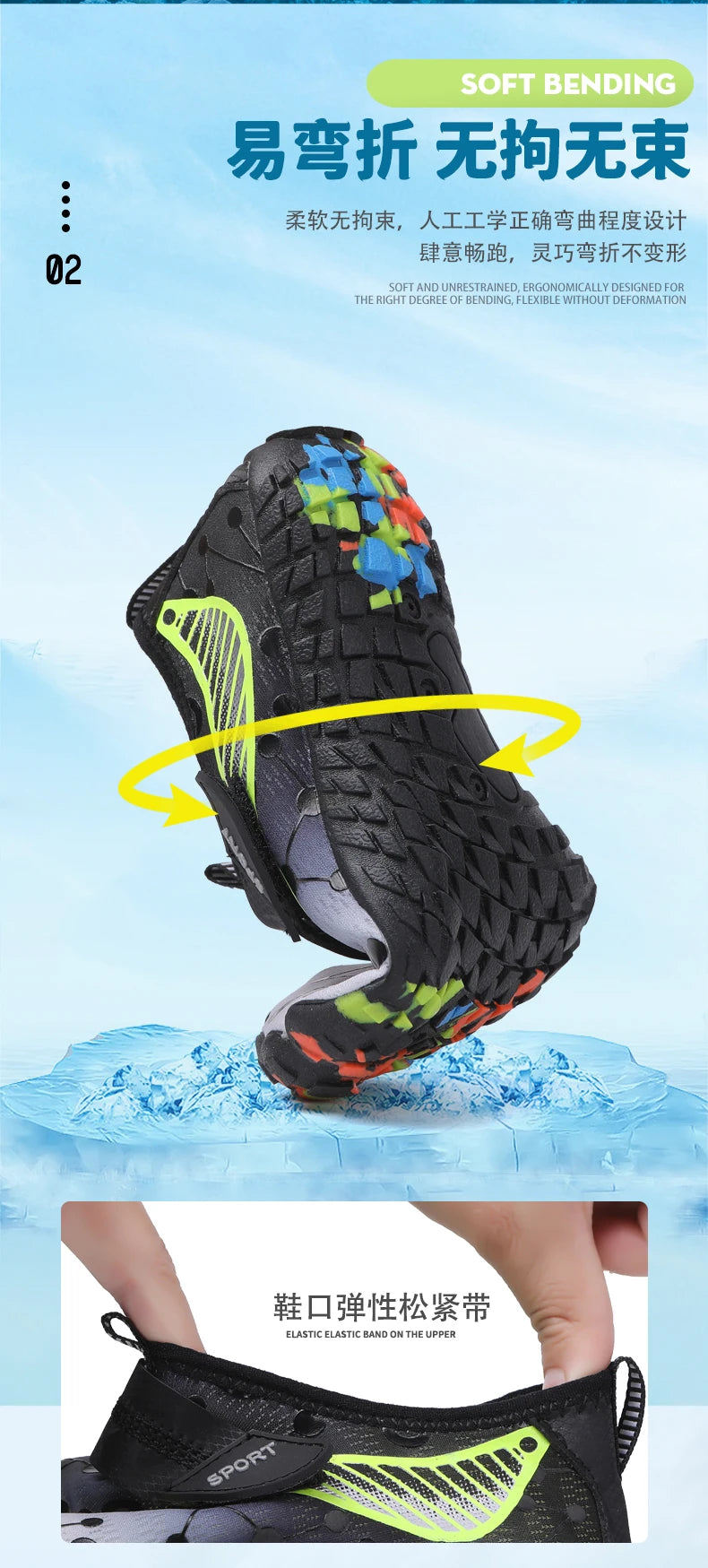 Children Boys And Girls Beach Quick Diving Shoes Qianjiang Swimming Shoes Indoor Fitness Floor Shoes Bathroom Shoes 28-38#