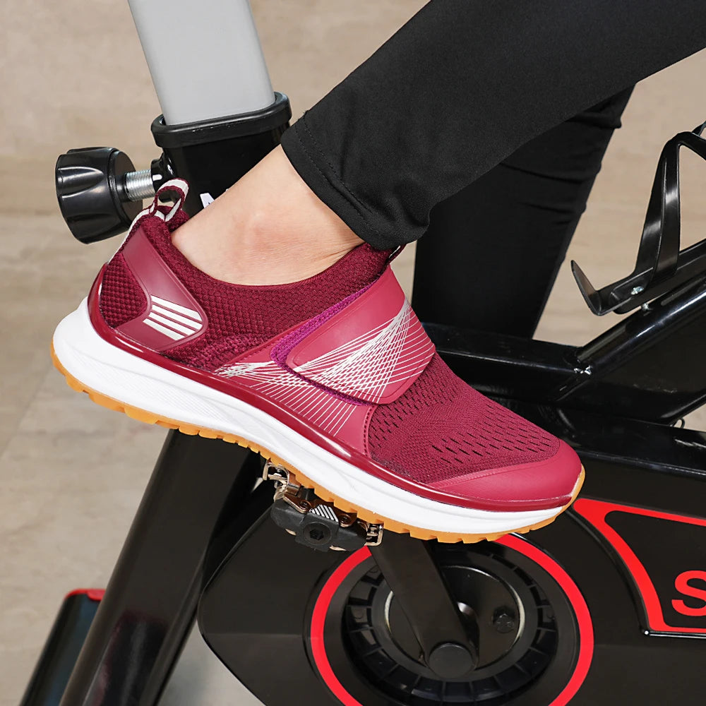 Women's indoor fitness dynamic cycling shoes hard soled rubber soled cycling shoes SPD MTB Sneakers mountain Bike shoes