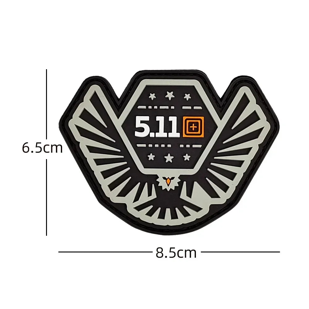 3D Tactical Military Patches PVC Fitness Armband Vests Hats Badges Soft Rubber Sword Cat Bear Morale Hook Loop Applique Emblem