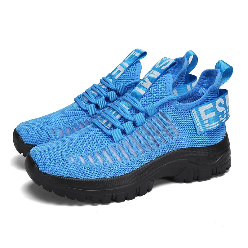 Men's Casual Sneakers Lightweight Breathable Mesh Fashion Running Shoes Outdoor Fitness Exercise Classic Slip on Walking Shoes