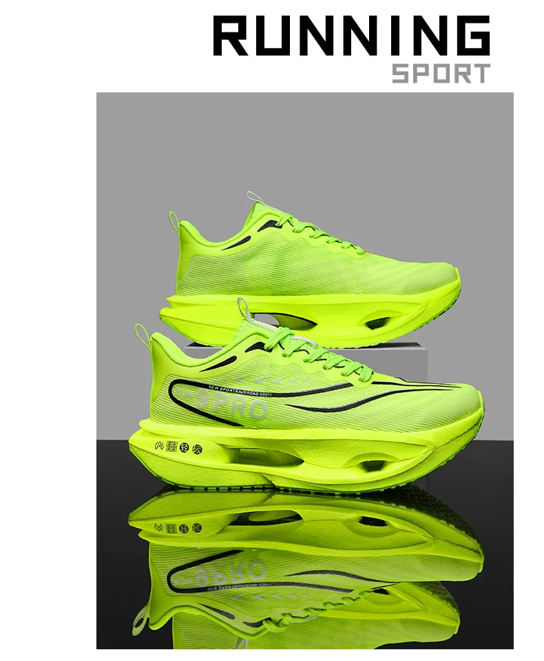 Men's Sneakers 9PRO Carbon Board Skeleton Cushioning Marathon Running Shoes Outdoor Fitness Training Sports Tennis Shoes Women's