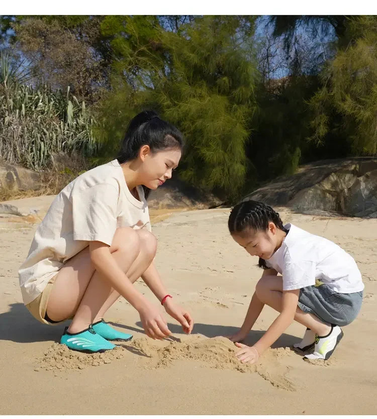 Unisex Indoor Fitness Special Shoes Parent-Child Couple Vacation Beach Swimming Shoes Men Snorkeling Quick Dry Aqua Shoes #27-42