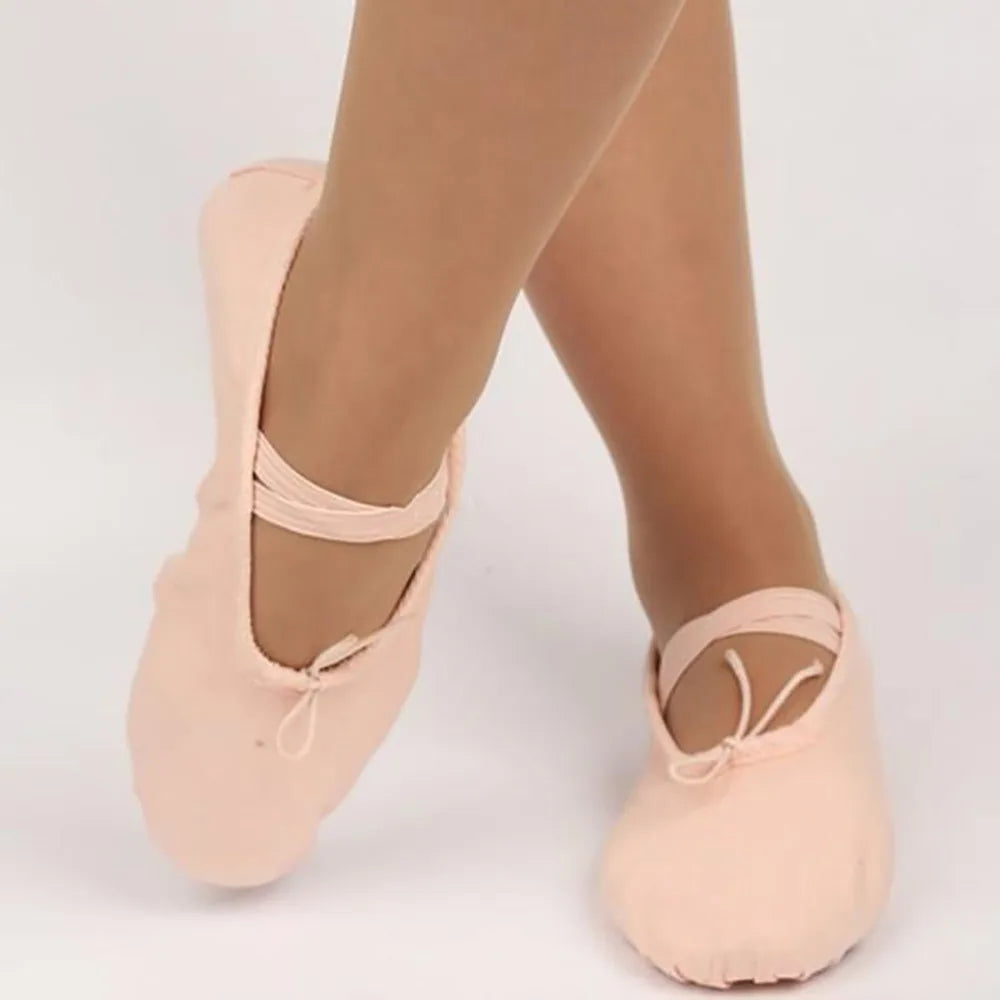 Hot Sale 4 Colors Shoes Canvas Ballet Pointe Shoes Fitness Gymnastics Dance Shoes For Kids Children Baby Girl Fashion Shoes Baby