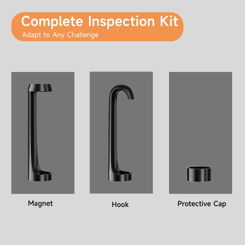 Endoscope Borescope 4.3" IPS Screen IP67 Waterproof Plumbing Camera 8MM Probe 2M-100M Single Dual Camera with Adjustable LEDs