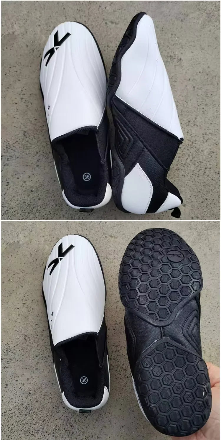 Children Taekwondo Shoes Men's Breathable Kids Martial Arts Karate Kung Fu Shoes Gym Fitness Workout Sports Body Building