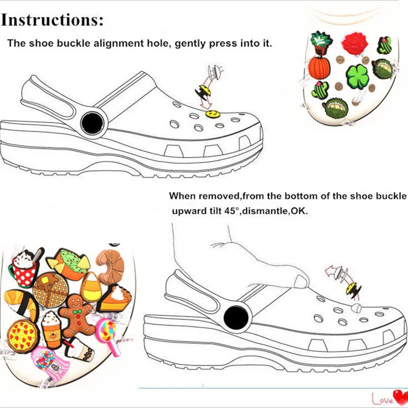Sweet Cute Girly Charms Designer Elegant Vintage Pearl bow Shoe Jewelry All-match Flower Shoe Charms for Hole Shoes Hot Sale