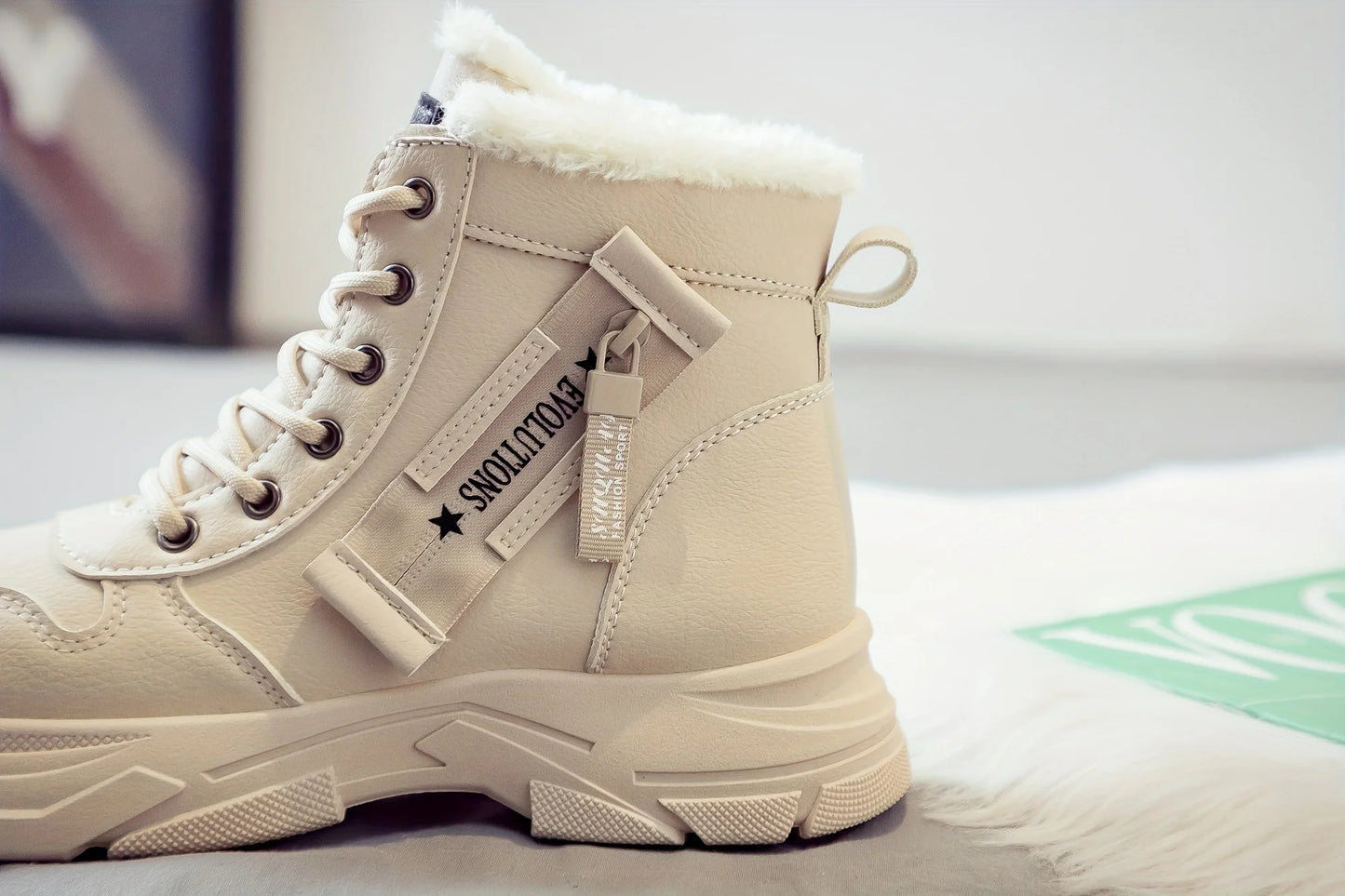 Women's Ankle Boot, Short Boot, Winter Boot with Thick Lining and Insulation, Stylish and Versatile, Thick-Soled Winter Boot