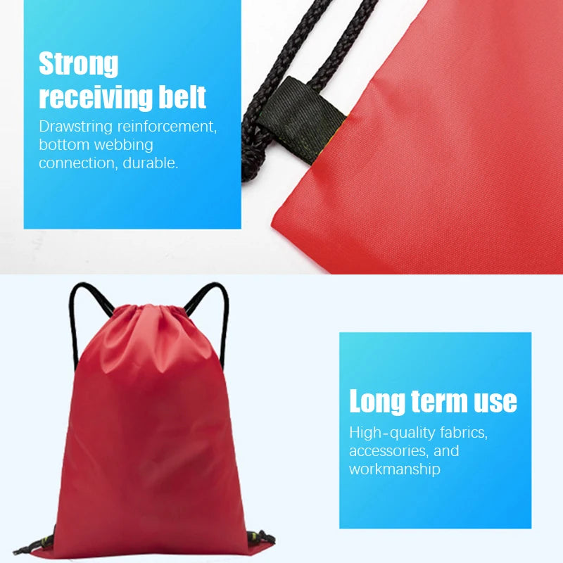 Outdoor Drawstring Gym Bag Travel bag String Bags Swimming Pool Clothes Shoes Storage Waterproof Packaging Pocket Unisex Fitness