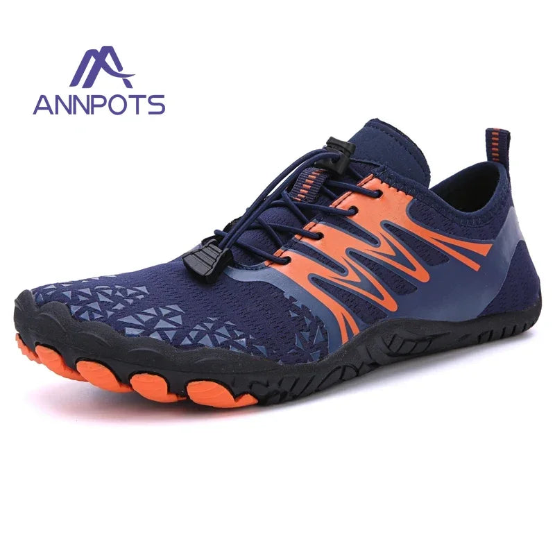New Couple Water Shoes Aqua Shoes Five-finger Swimming Shoes 35-47 Size Beach Sports Shoes Fashion Men's Fitness Shoes