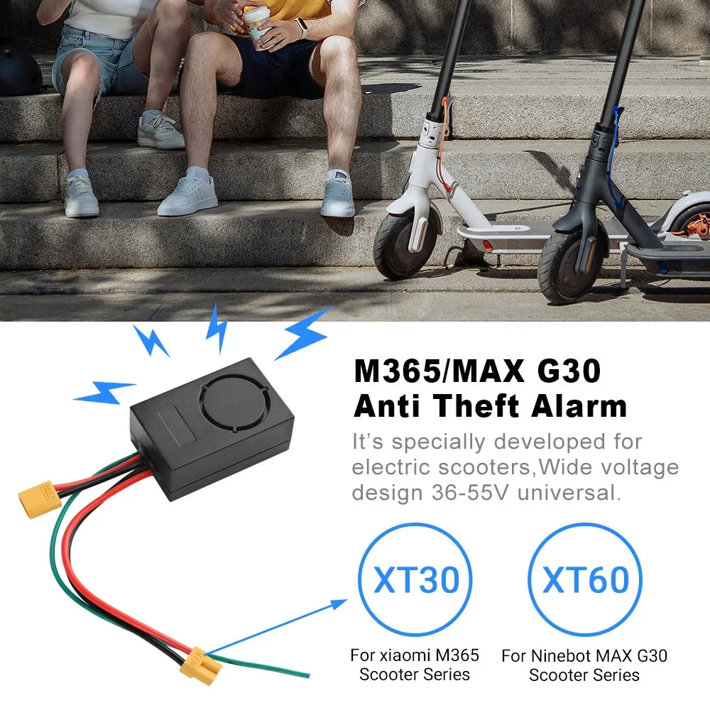 Anti-Theft Alarm Set for Xiaomi M365 Pro 2 1s for Ninebot Max G30 G30D Electric Scooter Remote Control Security Warning Speaker