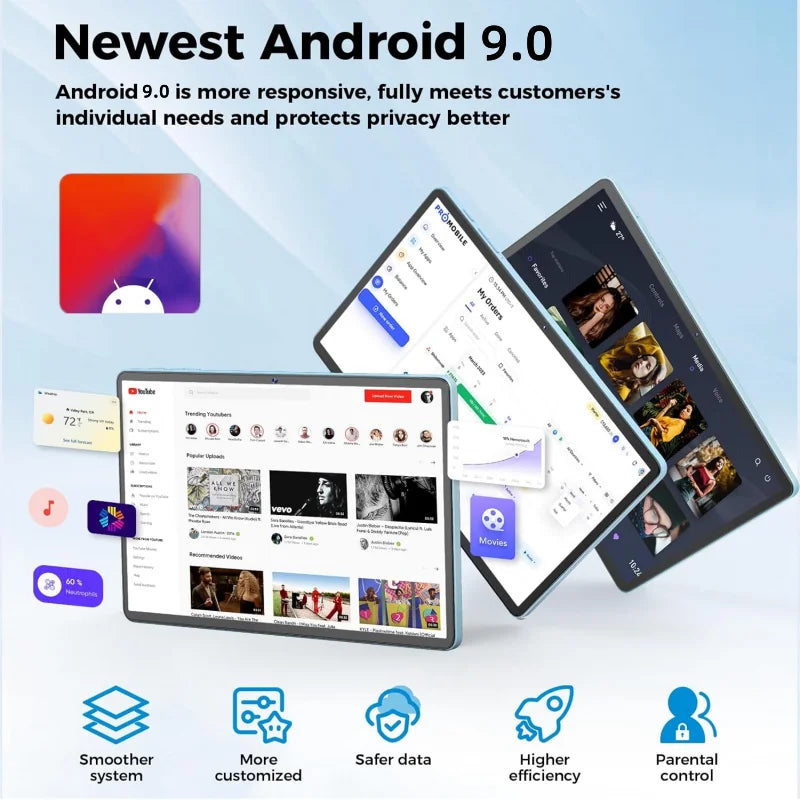 Flash Sales 10.1 INCH WIFI Tablet PC K30 Android 9.0 MTK9863 CPU 2GB RAM 32GB ROM 1920*1200 Pixels WIFI Gift Silicone Case