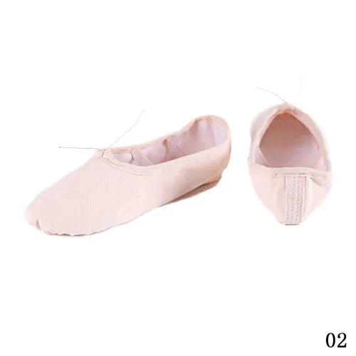 Hot Sale 4 Colors Shoes Canvas Ballet Pointe Shoes Fitness Gymnastics Dance Shoes For Kids Children Baby Girl Fashion Shoes Baby