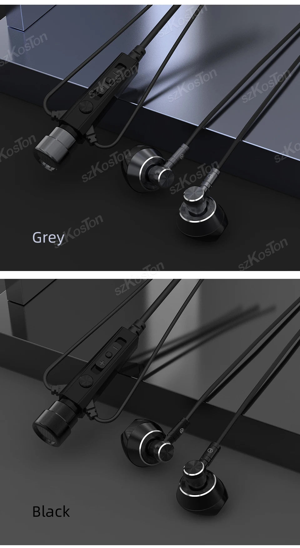 HiFi Wired Headphones with Microphone Noise-Cancelling Dynamic Earphones In Ear Earbuds Bass Headset For Sports Fitness Music