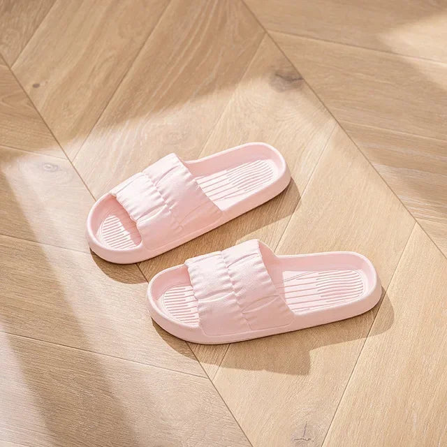 2024 Summer Women Slippers Bath Thick Platform Non-Slip Home Cat Cartoon Flip Flops Beach Sandals Ladies Slides Indoor Outdoor