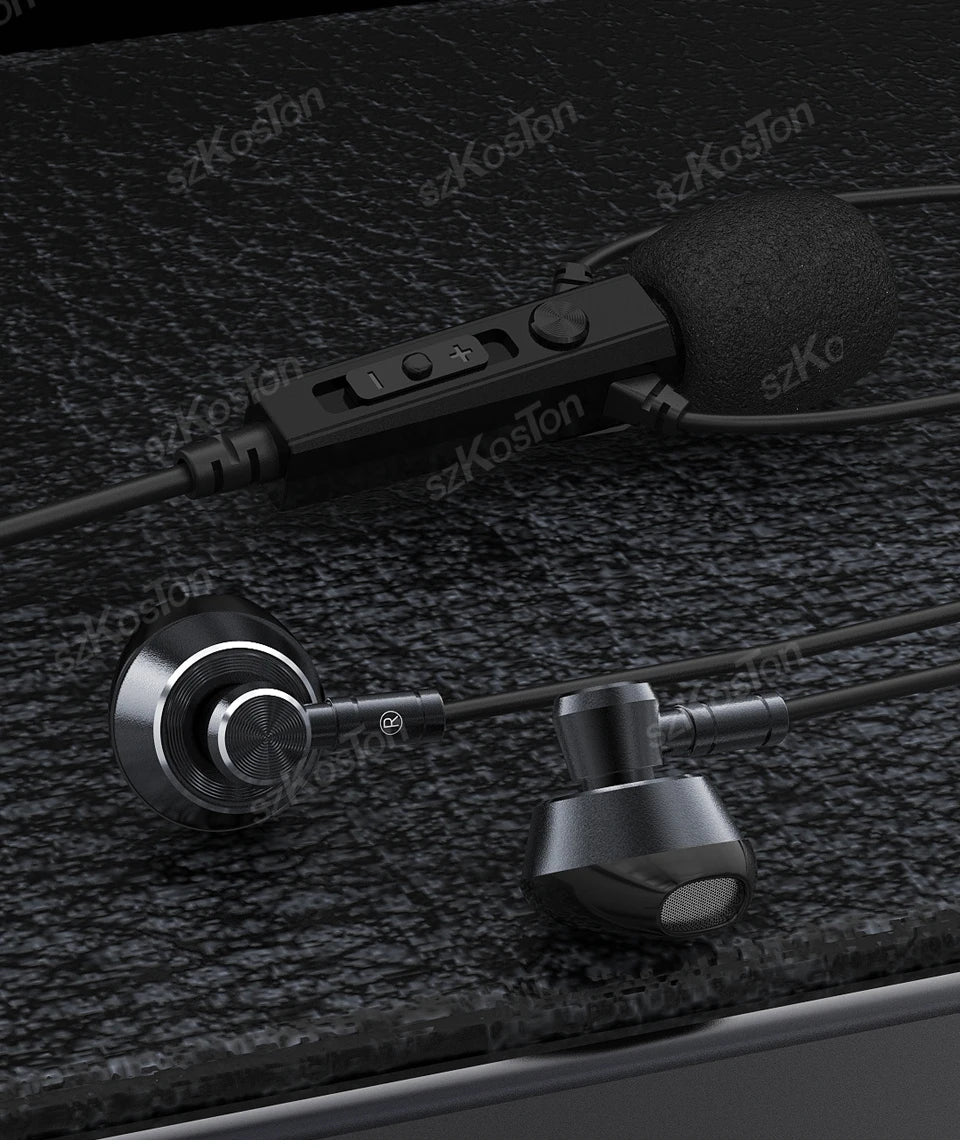 HiFi Wired Headphones with Microphone Noise-Cancelling Dynamic Earphones In Ear Earbuds Bass Headset For Sports Fitness Music