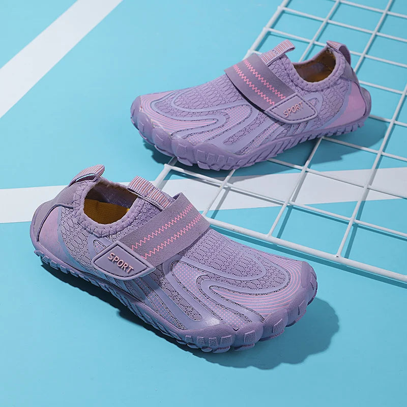 Children Boys And Girls Beach Quick Diving Shoes Qianjiang Swimming Shoes Indoor Fitness Floor Shoes Bathroom Shoes 28-38#
