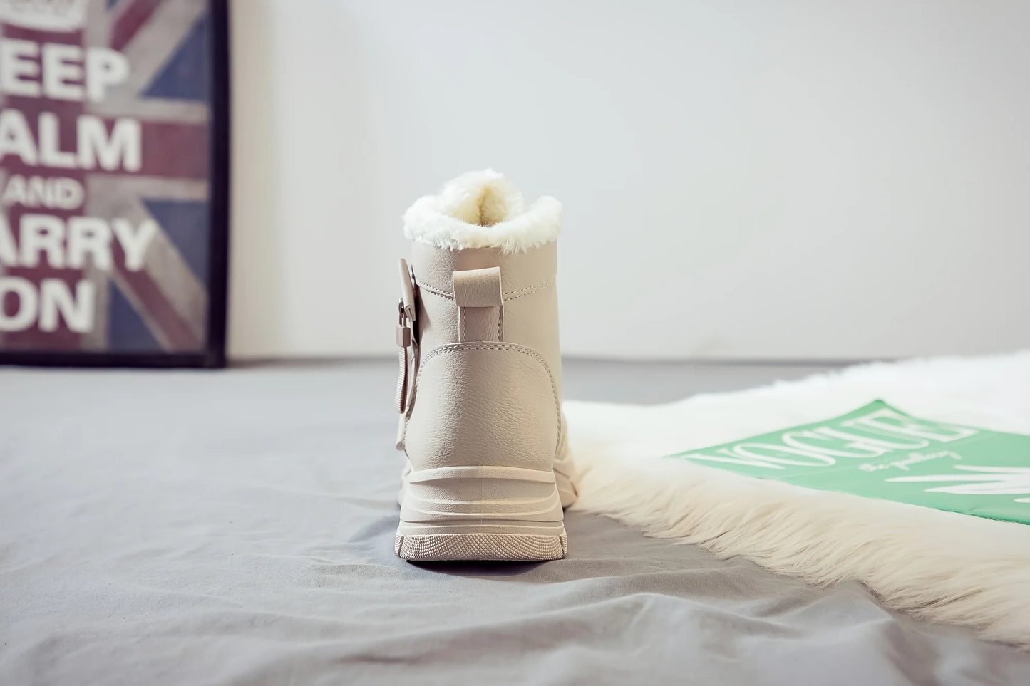Women's Ankle Boot, Short Boot, Winter Boot with Thick Lining and Insulation, Stylish and Versatile, Thick-Soled Winter Boot