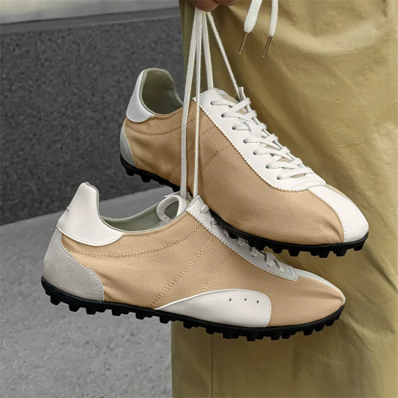 New Women Men High Quality Lace-Up Comfortable Soft Sole Flatsshoes Outdoor Casual Breathable Sneakers Fitness Shoes Male Shoes
