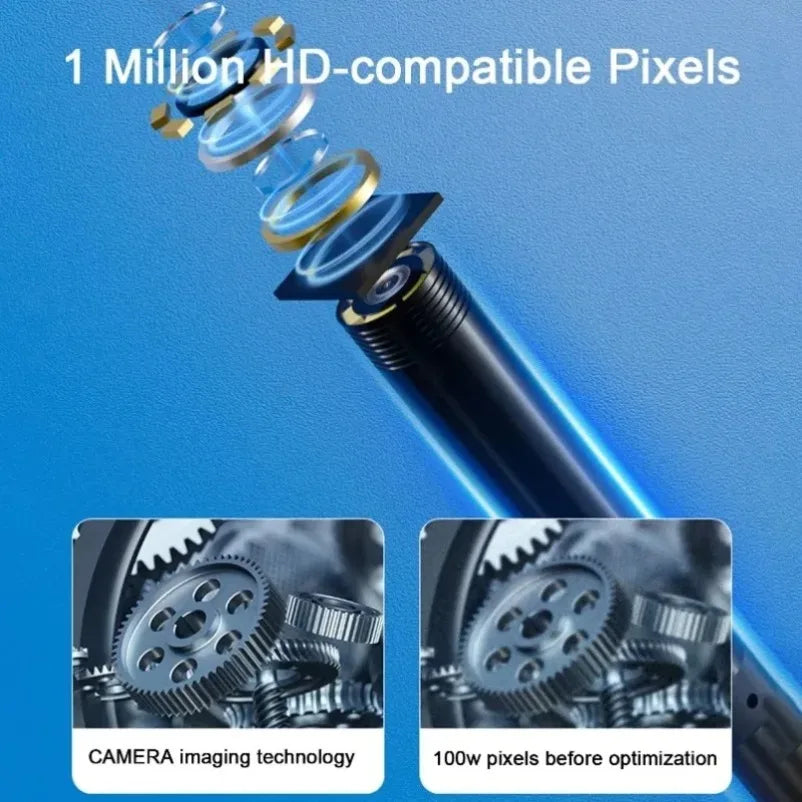 Type-C 7mm Endoscope Scope Camera 1m 1.5m 2m for Car Scenarios Endoscope Camera with 6 Led Lights Ideal for Car Engines