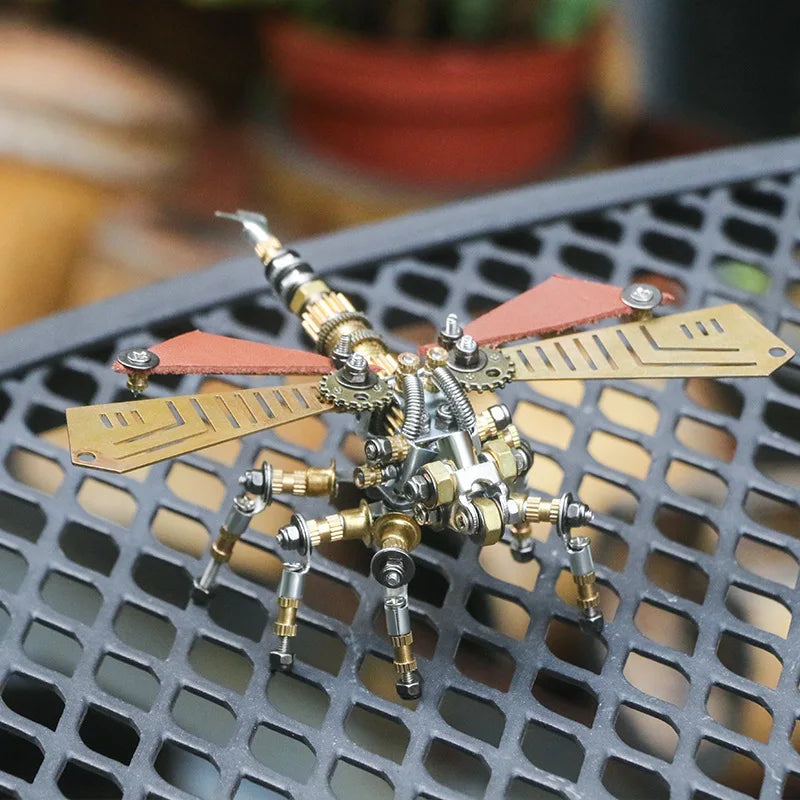 Mechanical Insect Iron Metal DIY Building Blocks 3D Three-Dimensional Assembly Model Puzzle toys Birthday Gift for Kid Adult
