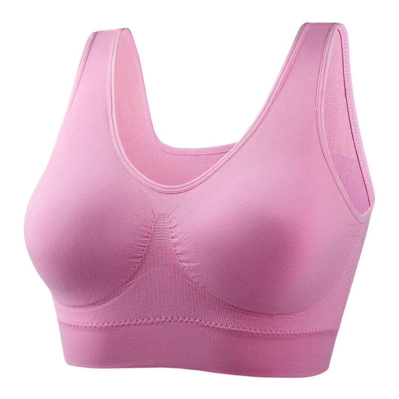 L-6XL Sports Bras for Women Yoga Plus Large Big Size Ladies Bralette Fat Top Underwear Padded Fitness Running Vest Brassiere