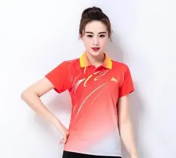 Quick dry Tennis tshirts,badminton sportswear shirt men/women,table tennis V-neckshirt,game clothes custom volleyball shirt 6907