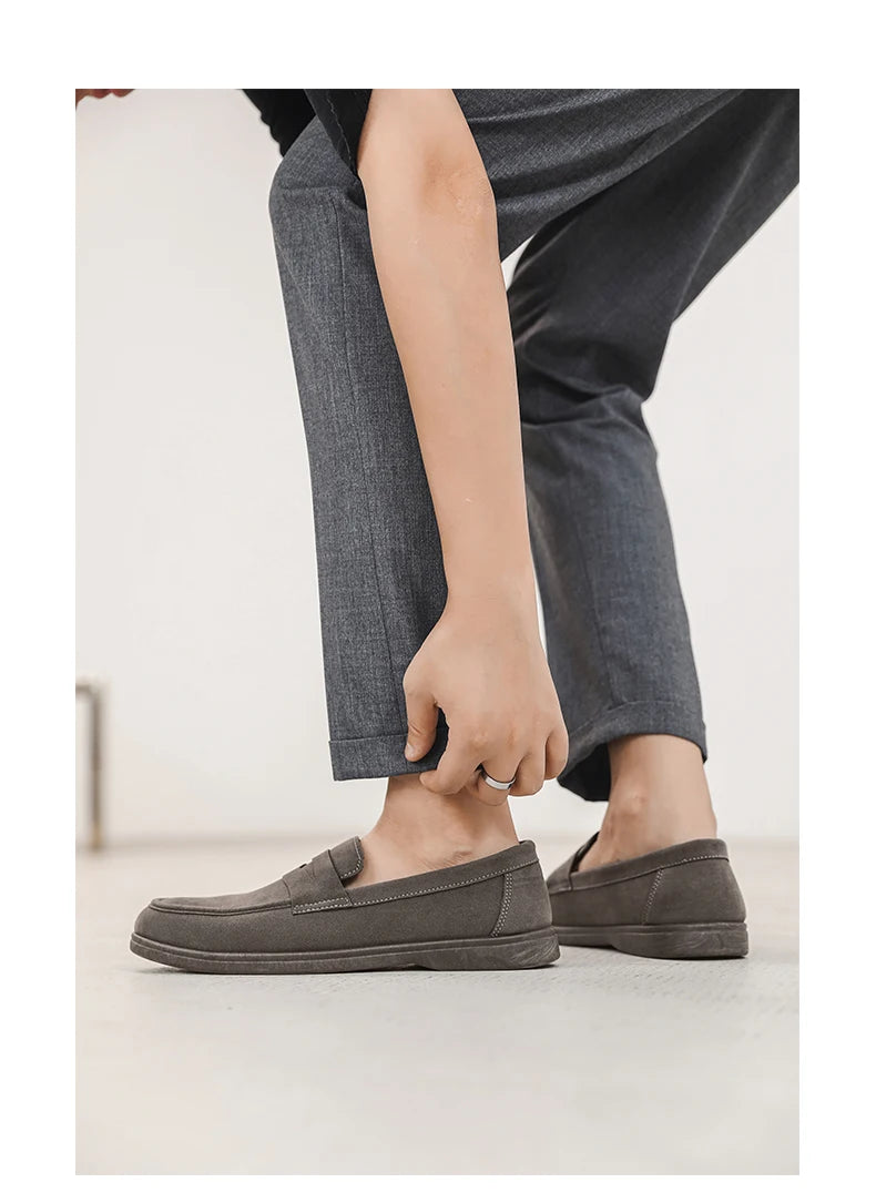 Genuine Leather Men Casual Shoes Luxury Brand Breathable Slip on Black Driving Shoes Moccasins Plus Size 39-45 Soft Men Loafers