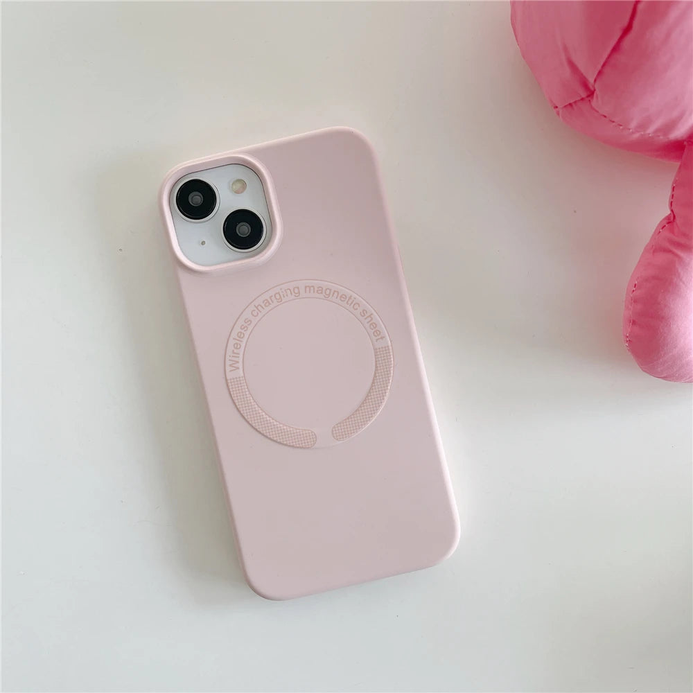 For Magsafe Phone Case For iPhone 17 16 15 Pro Max 14 13 12 11 Magnetic Wireless Charge Liquid Silicone Shockproof Bumper Cover