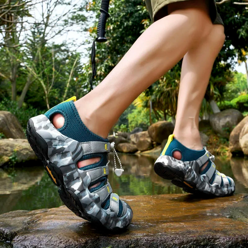 Quick Dry Water Shoes Men Beach Aqua Shoes Summer Outdoor Trekking Camping Hiking River Tracing Rainforest Hike Climbing Boating