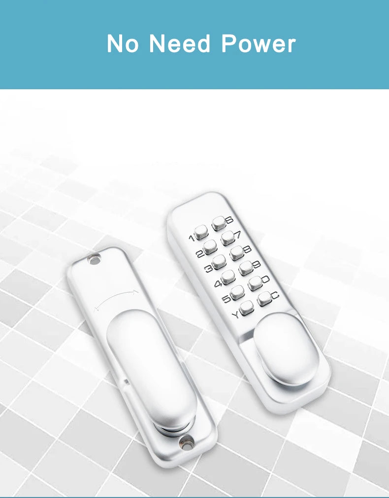 Waterproof Mechanical Password Code Number Single Latch Lock For Outdoor Wooden Door